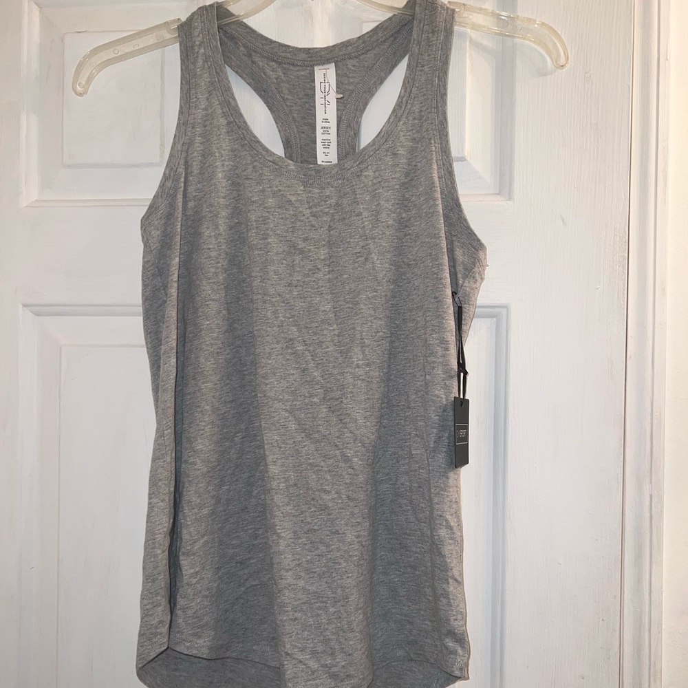 Size small gray activewear athletic racerback tank top